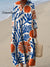 Abstract Coral Pattern Printed Women’s Spring And Summer Dress Multicolor / S