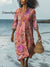 Abstract Coral Reef Art Printed Women’s Dress Multicolor / S