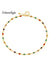 Colorful Glass Chain Necklace Multicolor / Onesize
