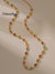 Colorful Square Glass Beads Chain Necklace