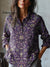 Vintage Ethnic Pattern Printed Women’s Casual Cotton And Linen Shirt Multicolor / S