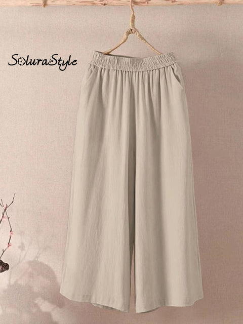 Wide Leg Pants Sand / M