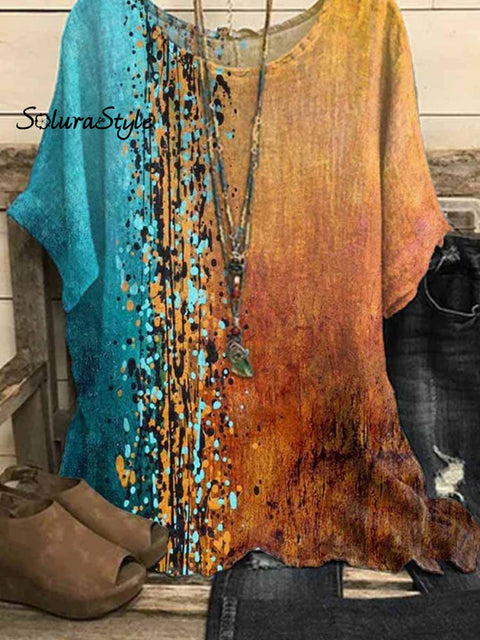 Women’s Art Printed Casual Top