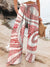 Women’s Boho Vintage Art Printed Cotton And Linen Casual Pants Multicolor / S
