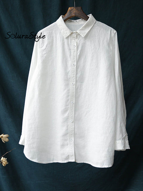 Women’s Casual Cotton Shirt White / S