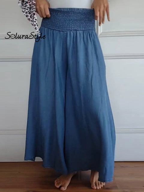 Women’s Cotton Wide Leg Pants
