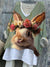 Women’s Easter Vintage Bunny Art Print Casual Cotton And Linen Shirt Multicolor / S