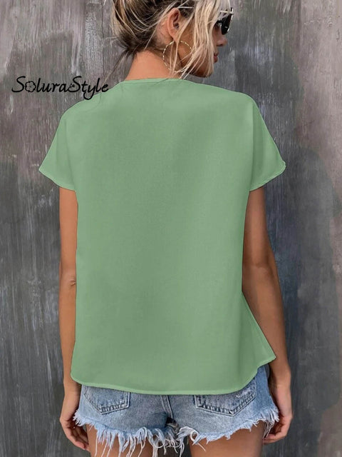 Women’s Embroidered Fringed Batwing Sleeve Loose Stylish Shirt