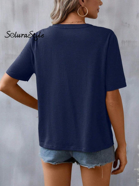 Women’s Embroidered Patchwork Lace Art Casual Cotton Top Shirt
