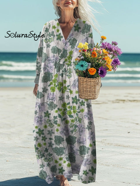 Women’s Florals Art Print Casual Dress