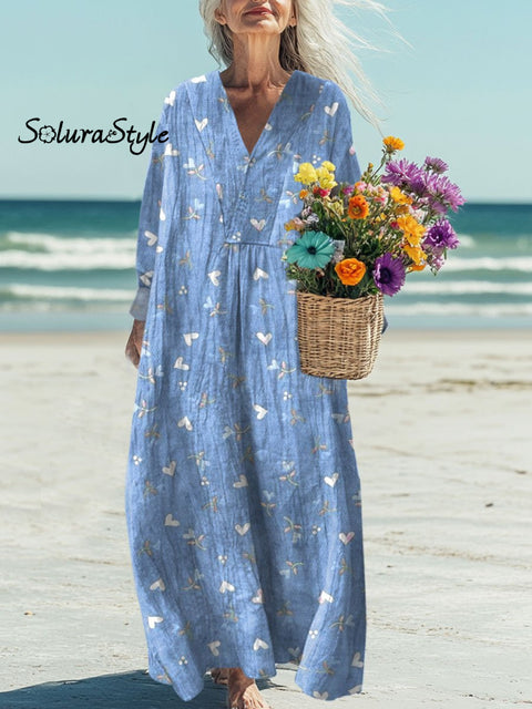 Women’s Florals Art Print Casual Dress Multicolor / S