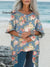 Women’s Florals Art Print Pocket Cotton Top Multicolor / Onesize