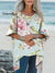 Women’s Florals Art Print Pocket Cotton Top
