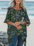 Women’s Florals Art Print Pocket Cotton Top Multicolor / Onesize