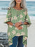 Women’s Florals Art Print Pocket Cotton Top Multicolor / Onesize