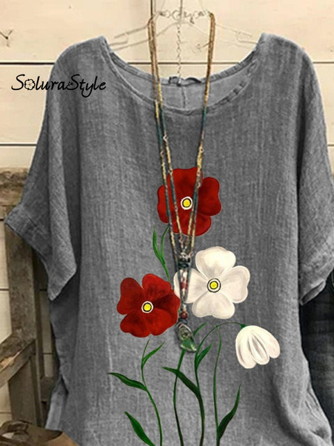 Women’s Flowers Casual Top