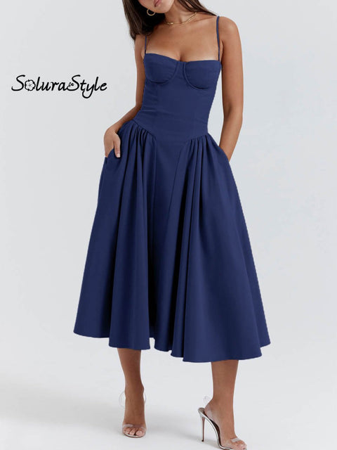Women’s French Retro Palace Style Elegant Long Dress