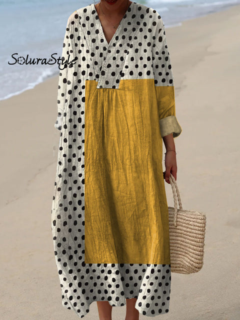 Women’s Modern Abstract Art Print Casual Dress Multicolor / S