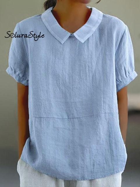 Women’s Solid Color Casual Tops As Shown / S