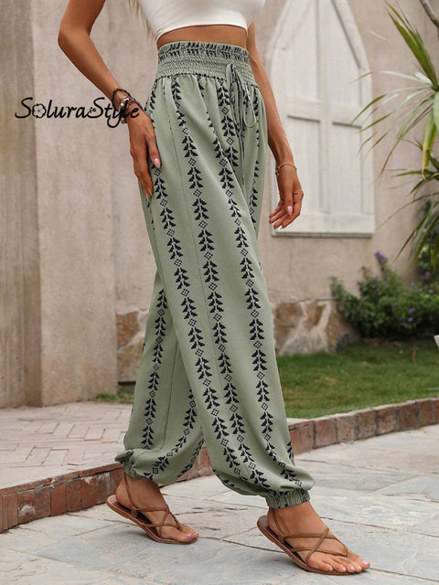 Women’s Spring And Summer Wide-Leg Lantern Pants