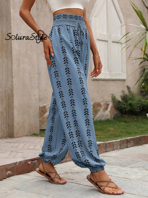 Women’s Spring And Summer Wide-Leg Lantern Pants