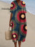 Women’s Vintage Art Print Flowy Dress Multicolor / S