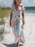 Women’s Vintage Art Print Pocket Cotton Dress Multicolor / S