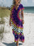 Women’s Vintage Art Print Pocket Cotton Dress Multicolor / S