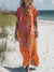 Women’s Vintage Art Print Pocket Cotton Dress Multicolor / S