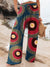 Women’s Vintage Art Printed Cotton And Linen Casual Pants Multicolor / S