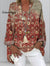 Women’s Vintage Boho Print Casual Top Color / S