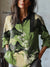 Women’s Vintage Ethnic Pattern Art Print Casual Cotton And Linen Shirt Multicolor / S