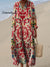 Women’s Vintage Ethnic Pattern Art Print Cotton Dress Multicolor / S