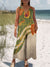 Women’s Vintage Flower Art Print Casual 100% Cotton Wide Leg Jumpsuit Multicolor / S