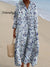 Women’s Vintage Flower Art Print Dress Multicolor / S