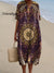Women’s Vintage Flower Art Print Flowy Dress Multicolor / S