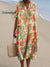 Women’s Vintage Flower Art Print Flowy Dress Multicolor / S