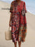 Women’s Vintage Flowers Art Print Flowy Dress Multicolor / S