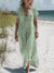 Women’s Vintage Flowers Art Print Pocket Cotton Dress Multicolor / S