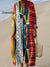 Women’s Vintage Geometry Art Print Cotton Dress Multicolor / S