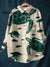 Women’s Vintage Ocean Turtle Art Print Casual Cotton And Linen Shirt Multicolor / S