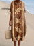 Women’s Vintage Ocean Turtle Art Print Flowy Dress Multicolor / S