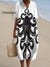 Women’s Vintage Octopus Art Print Flowy Dress Multicolor / S