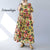 Women’s Vintage Polka Dot Print Casual Dress Multicolor / Onesize