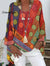 Women’s Vintage Print Casual Top Color / S