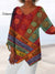 Women’s Vintage Print Casual Top Color / S
