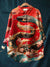 Women’s Vintage Snake Art Print Casual Cotton And Linen Shirt Multicolor / S
