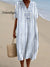 Women’s Vintage Stripe Art Print Flowy Dress Multicolor / S