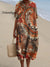 Women’s Vintage Tribe Cave Painting Pattern Art Print Flowy Cotton Dress Multicolor / S