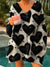 Women’s Vintage Valentine’s Day Heart Print Casual Pullover Sweater Multicolor / M